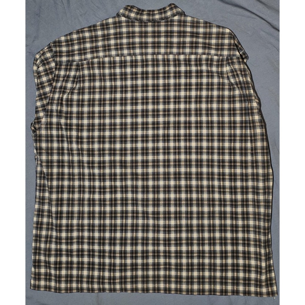 Abercrombie & Fitch Men's Vtg Big 1X Checked Plaid Button Down Front Long Sleeve - Picture 5 of 7